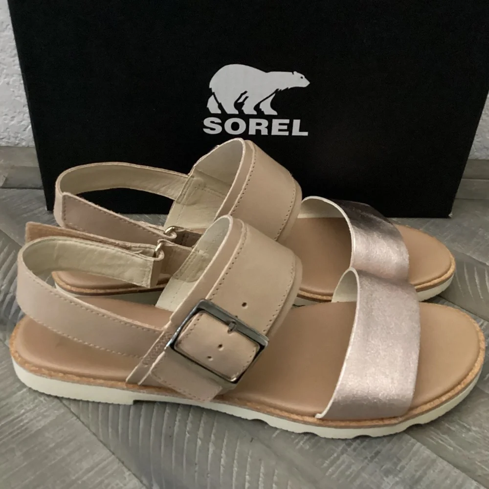 SOREL Ella III Slingback Sandals, size 9
